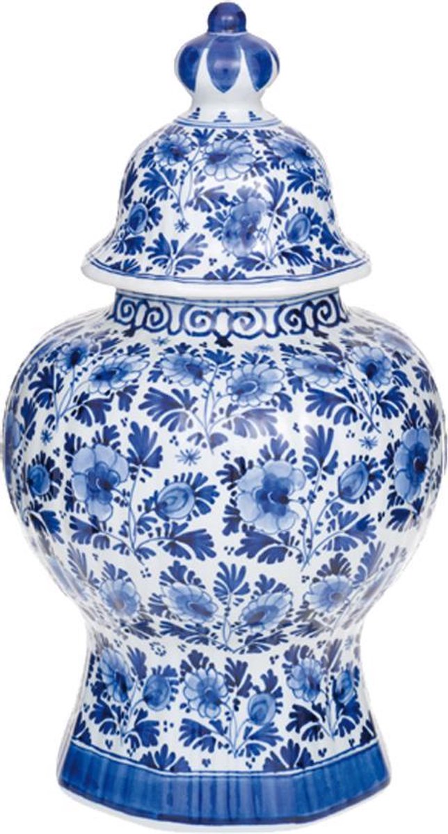 Betrouwbaar bedrijf Vakantie Pot met deksel - 32 cm - Delfts blauw - handgeschilderd - Royal Delft |  bol.com