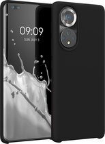 kwmobile telefoonhoesje voor Honor 50 Pro - Hoesje met siliconen coating - Smartphone case in zwart