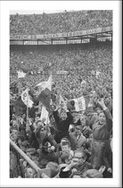 Walljar - Feyenoord - ADO Den haag '62 II - Zwart wit poster met lijst