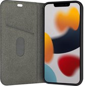 iPhone 13 Pro Max Bookcase hoesje - dbramante1928 - Effen Zwart - Kunstleer