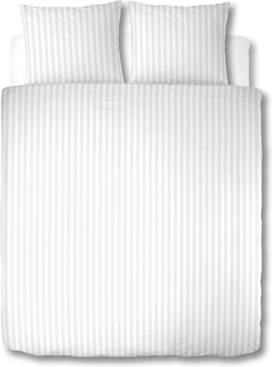 Dekbedovertrek Luxe Hotel collectie - 140 x 200 / 220 cm - 100% katoen/satijn 300TC - wit