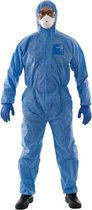 Microgard 1500 wegwerpoverall met muts coverall with hood overall model  BL15-S-00-111-05 blauw maat XL