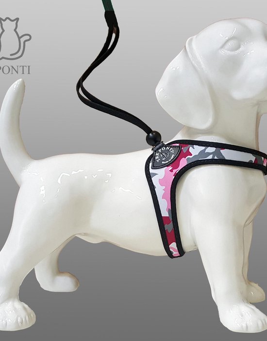 Tre Ponti Liberta Roze Camouflage Tuig - Borstomtrek 41 - 51 cm