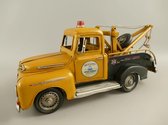 Miniatuur model Takelwagen - Geel - 35 x 14 x 16 cm