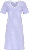 Ringella nachthemd met kanten randje - 1211026 - lavendel stip - 42