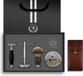 Titan Klassiek Scheerset + Missan Kam Set- Barbier Set - Safety Razor - Scheerkwast - Classic scheermes - Scheerset Deluxe - Cadeau voor hem