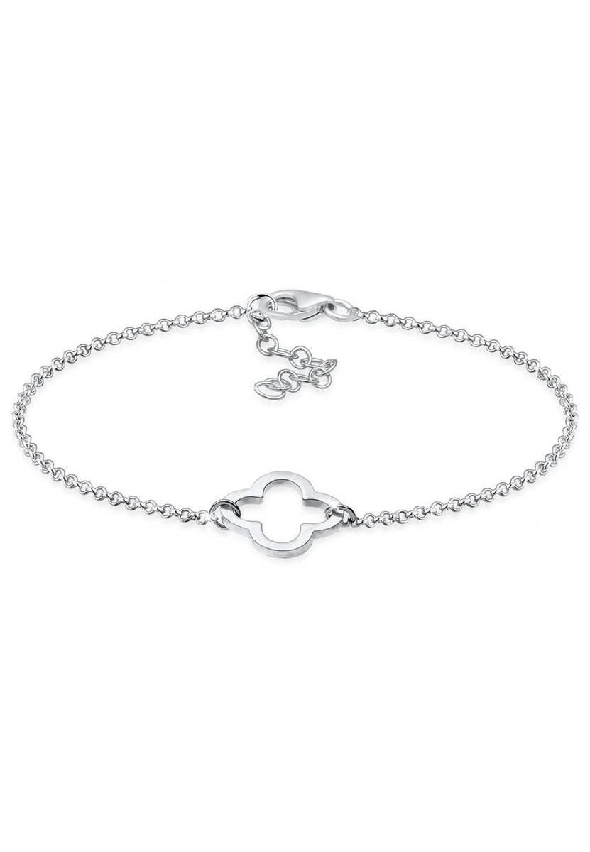 Elli - Armband - Dames Klaverblad Uitgesneden Symbool in 925 Sterling Zilver - Dames