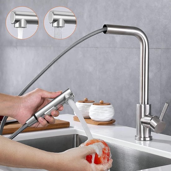 Keukenkraan met Douche