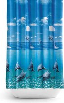 Zethome Dolfijn - Douchegordijn 180cm x 200cm - Badkamer Gordijn - Shower Curtain - Waterdicht - Sneldrogend en Anti Schimmel -Wasbaar en Duurzaam - 8852