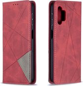 Rode bookcase voor Samsung Galaxy A32 5G met geometrisch patroon