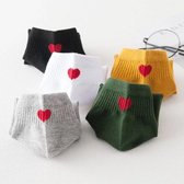 Emilie scarves - Sokken - gekleurd hartje - 5 paar multipack - maat 35-40