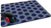 Muismat Gaming XL - Blauwe Hexagons