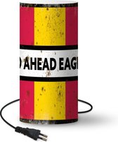 Lamp Go Ahead Eagles - Deventer - Voetbal - 54 cm hoog - Ø25 cm - Inclusief LED lamp