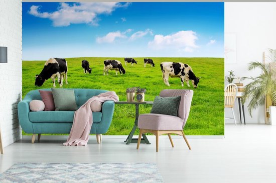 Papier peint - Papier peint photo Vache - Herbe - Ciel - Largeur 420 cm x hauteur 280 cm