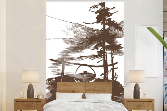 Behang - Fotobehang Koken - Zee - Berg - Breedte 170 cm x hoogte 260 cm