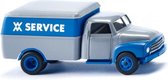 miniatuurvrachtwagen Opel Blitz die-cast zink 1:87 blauw