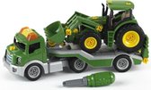 John Deere tractor op voertuigtransporter 14 cm