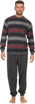 Normann heren pyjama badstof High Class 65816 - Rood - 50