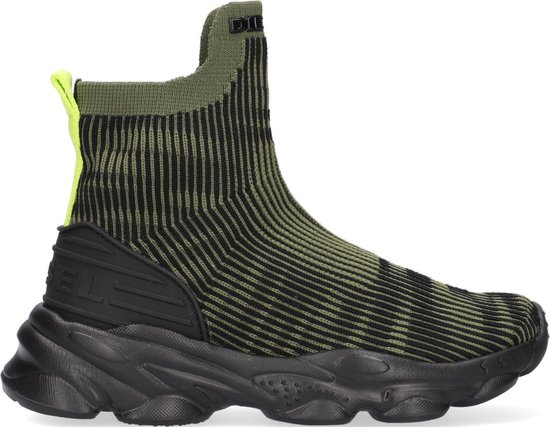Diesel Serendipity Sneaker Hoge sneakers - Jongens - Groen - Maat 33 |  bol.com