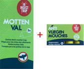 Mottenvanger - Mottenval - Motten bestrijden - Ecologisch - Anti Motten - Vliegpapier - Plakstroken - Vliegenval - TegenVliegen - Vliegstrook - Vliegvanger - Vliegen - Insectenvang