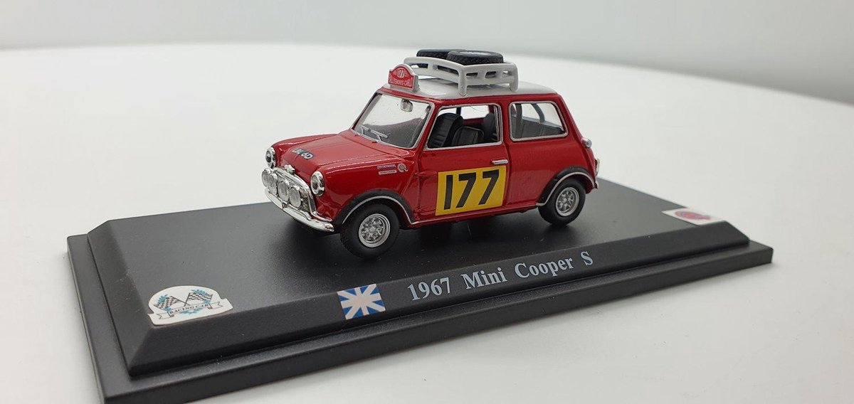 Mini Cooper S 1967 Rally #177 Rood 1:43 Altaya