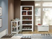 totaalBED - Boekenrek Tivo - Boekenkast - wit - 90 x 40 x 199 cm