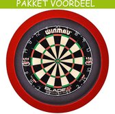 Dartbord met Verlichting Voordeelpakket (Rood) + Blade 5 + Lena Basic