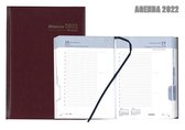 Brepols Agenda 2022 - Minister - Uitgestanste maandtabs - Lima Kunstleder - 14,8 x 21 cm - Bordeaux