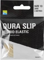 Preston - dura slip - hybrid elastic - maat 13 - 2.0 mm - 3 meter - wit