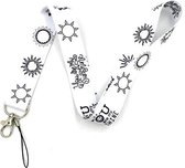 Moodadventures | Keycords | Lanyard | Stevig Keycord You Are My Sunshine | Zwart-Wit | Inclusief Telefooncord