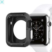 MY PROTECT® Apple Watch 1/2/3 42mm Rugged Armor Hoesje - Apple Watch Case - Zwart