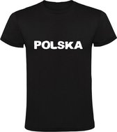 Polska Heren t-shirt |  Polen | Zwart