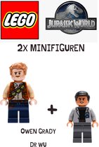 LEGO Jurassic World - Owen Grady en Dr Wu - Minifiguren Set