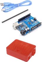 Arduino Uno + behuizing rood