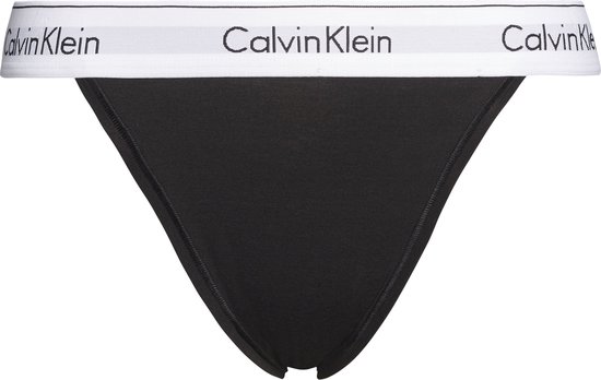 Calvin Klein dames high leg tanga (1-pack) - tanga slip - zwart