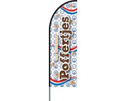 Beachflag - Poffertjes - Beachflag inclusief mast - Horecavlaggen.nl
