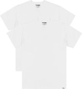 Wrangler 2PACK TEE CREWNECK - WHITE + WHITE - Mannen - Maat XXL