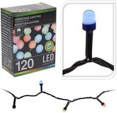 LED lichtsnoer - Bol verlichting - 120 LED - Multi - Zwarte kabel