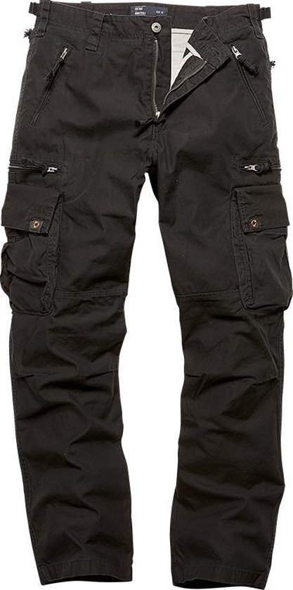 Schuldig Voorkeur lijden Vintage Industries Rico - Pantalon - Cargo broek - Zwart - Maat S | bol.com