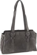 Spikes & Sparrow Bronco Shopper Zip Bag Charcoal 292B131