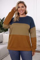Sweatshirt Dames - Blauw Gestreept - Maat XL 'Sanjely'