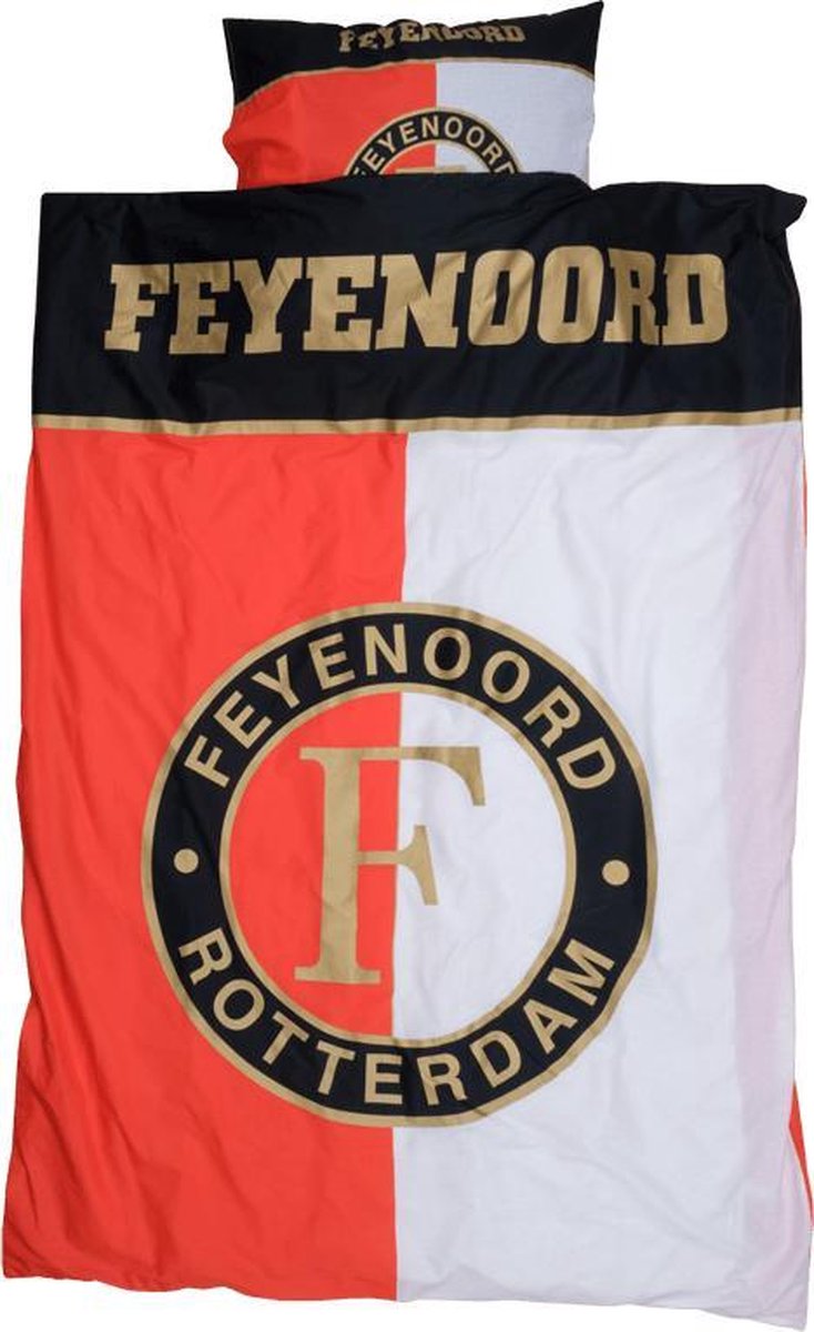Feyenoord Dekbed Deluxe - Eenpersoons - 140 x 200cm - Voetbal - Cadeau -  Kinderen - ... | bol.com