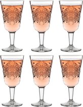 Libbey Hobstar Wijnglas – 300 ml / 30 cl - 6 stuks - Vintage design - Cocktailglas - Vaatwasserbestendig - Hoge kwaliteit