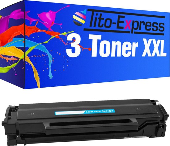 PlatinumSerie 3x toner cartridge alternatief voor Samsung MLT-D111S Black - Tito-EXpress