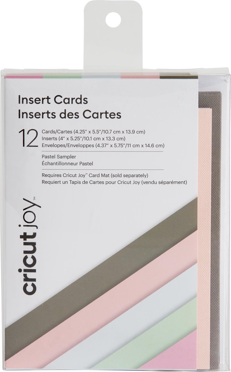 CRICUT Insert Cards Pastel R20 (10 8 cm x 14 cm) 12-pack