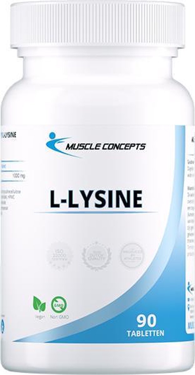 Goedkoopste L-Lysine - 1000 mg - Aminozuren supplement - 90 tabletten | Muscle Concepts