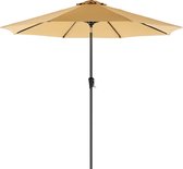 SONGMICS parasol, 3 m diameter, zonnescherm, achthoekige tuinparasol in polyester, inklapbaar, met zwengel, zonder statief, buiten, voor tuin, balkon en terras, taupe GPU30BRV1