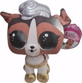 LOL Surprise knuffel donkerbruin - Zilveren kroontje - 24 cm