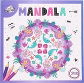 Mandala kleurboek "Zeemeermin"