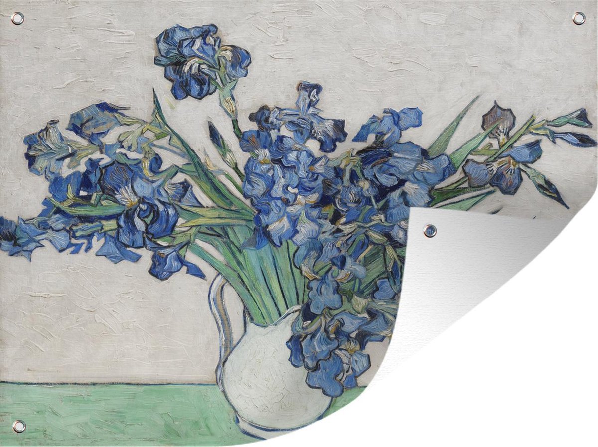 Décoration murale d'extérieur Vase aux Iris Vincent van Gogh